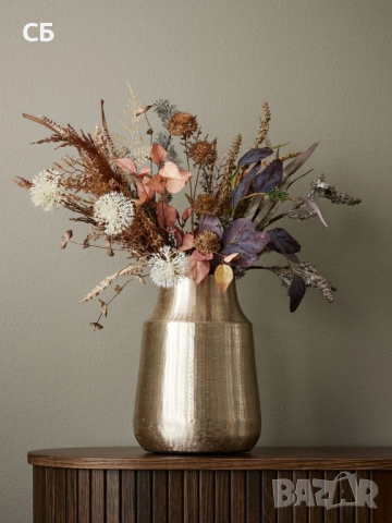 Голяма алуминиева ваза с модерен дизайн, снимка 2 - Вази - 52685725