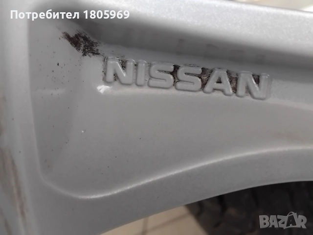 4бр. ал. джанти Nissan (оригинални) 5x114,3 , 6,5x17 , ET40 , централен отвор 66,1мм, снимка 6 - Гуми и джанти - 51809942
