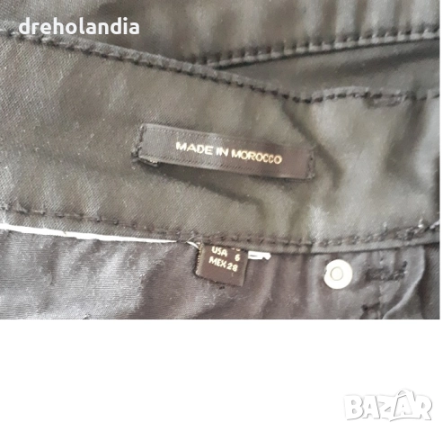 Черни дънки / панталон -  Massimo Dutti – М ( USA 6), снимка 5 - Дънки - 51725333