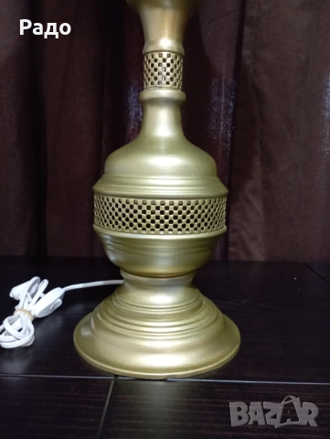Комплект от две големи старинни лампи - лампа, снимка 3 - Настолни лампи - 51950157