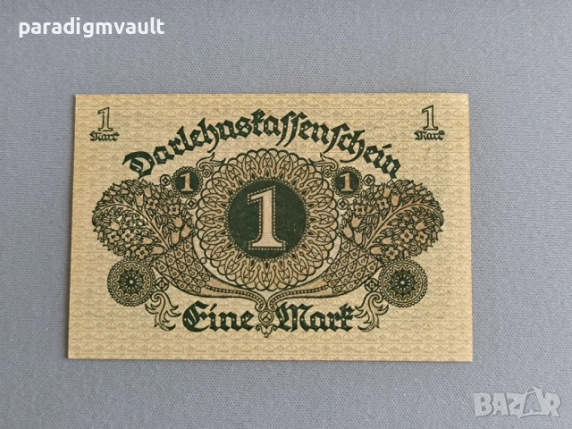 Райх банкнота - Германия - 1 марка UNC | 1920г., снимка 2 - Нумизматика и бонистика - 51707280