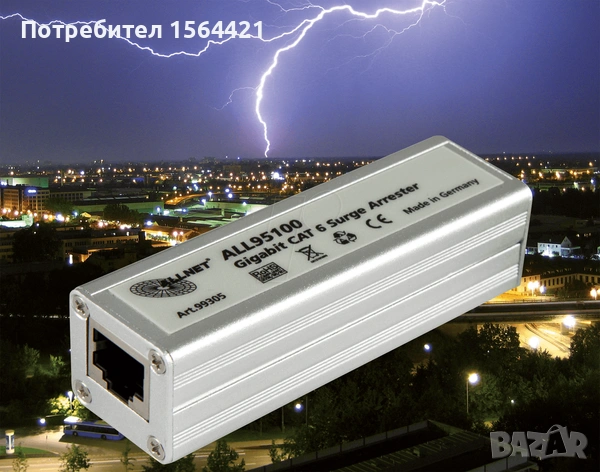 Мрежов защита от пренапрежение ALLNET ALL95100, Германия