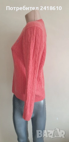 POLO Ralph Lauren Cable Wool / Cashmere Knit Womens Size L - XL ОРИГИНАЛ! Дамски Пуловер !, снимка 9 - Блузи с дълъг ръкав и пуловери - 53579190