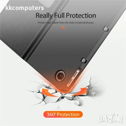 DUX DUCIS Кожен Калъф със Стойка за Lenovo Tab Plus + Протектор, Удароустойчив, Авто събуждане/заспи, снимка 4 - Калъфи, кейсове - 53019539