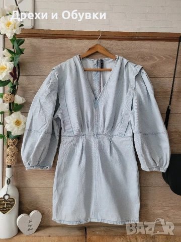 Дънкова рокля Zara , снимка 2 - Рокли - 54096591