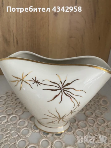 Lettin. Germany. 1958 г. Порцеланова ваза., снимка 6 - Антикварни и старинни предмети - 51390663