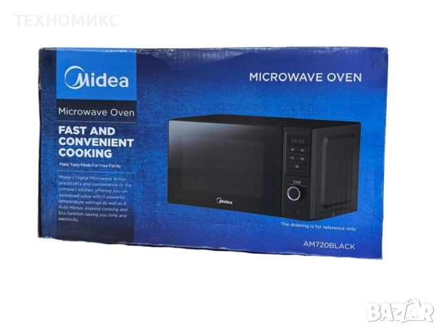 Микровълнова фурна MIDEA с грил 700/1000W, снимка 14 - Печки, фурни - 52291047