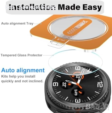 Нови 3 броя Samsung Galaxy Watch 8 Classic 46mm протектори 3D 9H закалено стъкло, снимка 7 - Смарт гривни - 51736427
