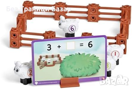 Нова Образователна Ферма Numberblocks с MathLink Кубчета игра за деца, снимка 3 - Образователни игри - 45878416