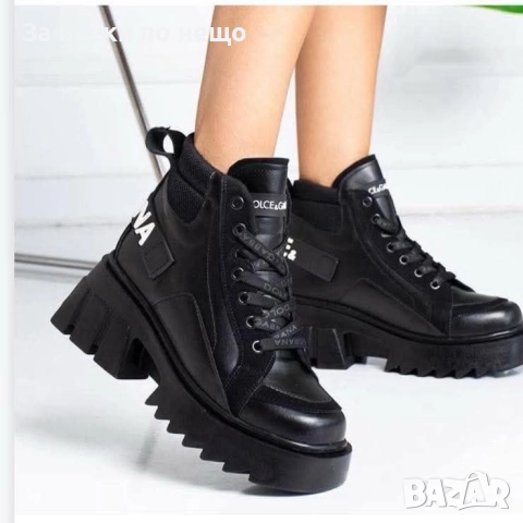 Dolce&Gabbana Дамски Черни Зимни Боти Долче И Габана Код S34