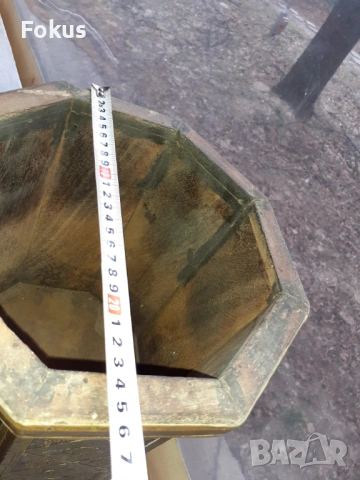 Стара красива поставка за чадъри дърво и бронз, снимка 5 - Антикварни и старинни предмети - 53389564