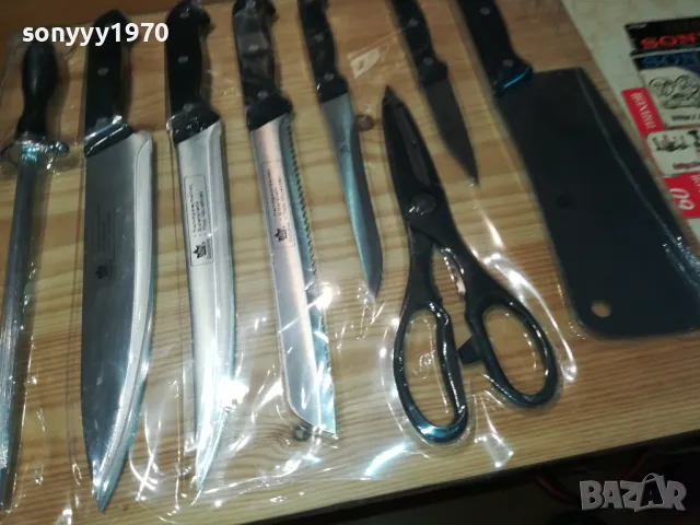 КОМПЛЕКТ НОЖОВЕ С ДЪСКА САТЪР МАСАТ ОТ ГЕРМАНИЯ 2705251118, снимка 4 - Колекции - 50441569