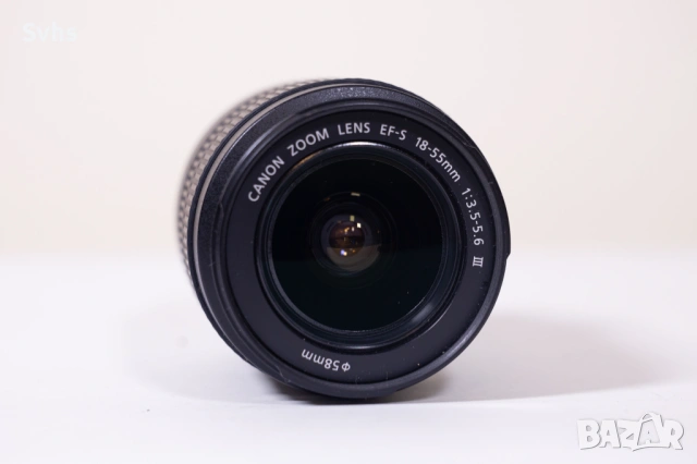 обектив Canon EF-S 18-55mm f/3.5-5.6 III, снимка 3 - Обективи и филтри - 53830245