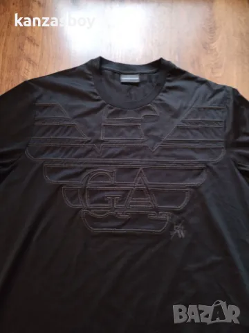 Emporio Armani Cotton Printed Logo  - страхотна мъжка тениска КАТО НОВА 3XL, снимка 2 - Тениски - 49731196