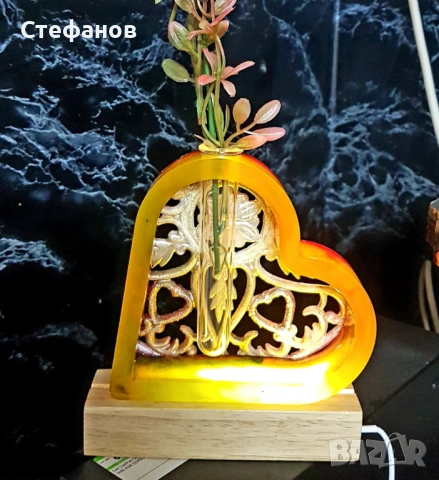 "Светещо сърце" - подходящ подарък за големи и малки  , снимка 9 - Декорация за дома - 53386447