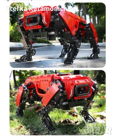 Електрическо куче робот за сглобяване - 936 части с дистанционно управление, снимка 7 - Образователни игри - 45186561