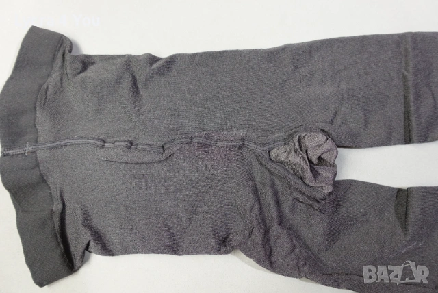 Wolford Satin Opaque M/L графитено сив лъскав чорапогащник, снимка 7 - Бельо - 53156243