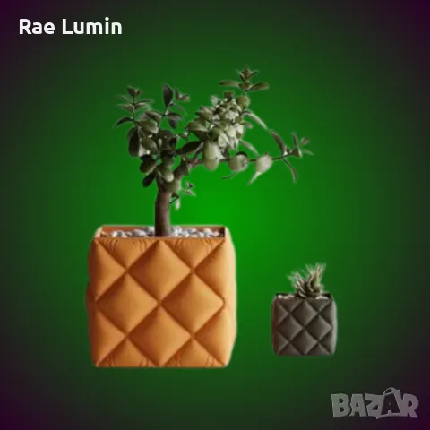 Кашпа с мека текстура – ромб, снимка 1