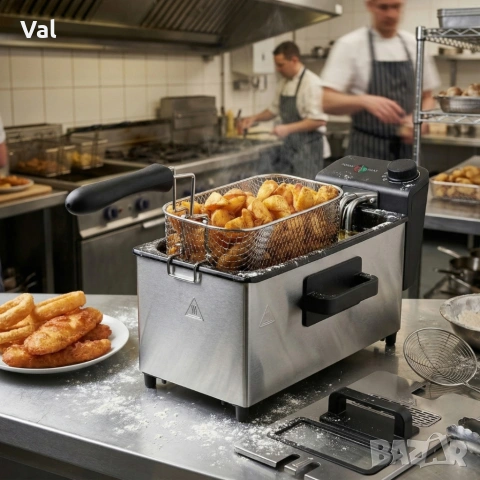 Електрически фритюрник, снимка 5 - Фритюрници - 53974070