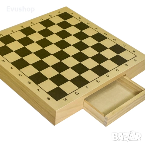 дървен шах (30x30 cm), снимка 4 - Шах и табла - 53939814