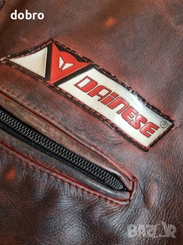 dainese кожено яке за мотор moto vintage cafe race , снимка 6 - Якета - 54077318