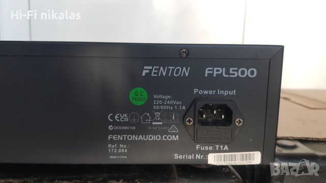 стерео усилвател стъпало с USB и блутут  FENTON FPL500, снимка 5 - Ресийвъри, усилватели, смесителни пултове - 45220082