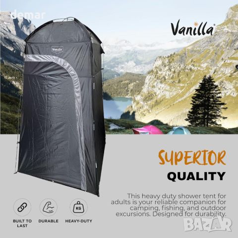 Vanilla Leisure Тоалетна душ палатка за къмпинг, голяма преносима, снимка 6 - Палатки - 45303143