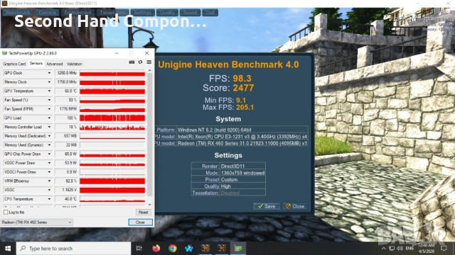 Xeon 1231 V3, 16GB, RX 460, SSD 240GB, HDD 320GB, 300W FSP, снимка 7 - Геймърски - 54094470