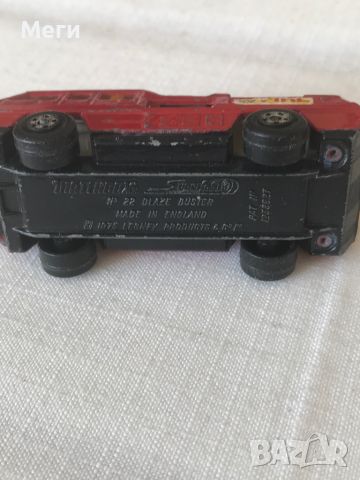 Колекционеркса Количка Matchbox 1975 Blaze Buster Cast Fire Truck, снимка 5 - Колекции - 46521444