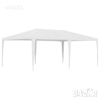 vidaXL Парти шатра, 4x6 м, бяла(SKU:48499, снимка 1 - Градински мебели, декорация  - 45926493