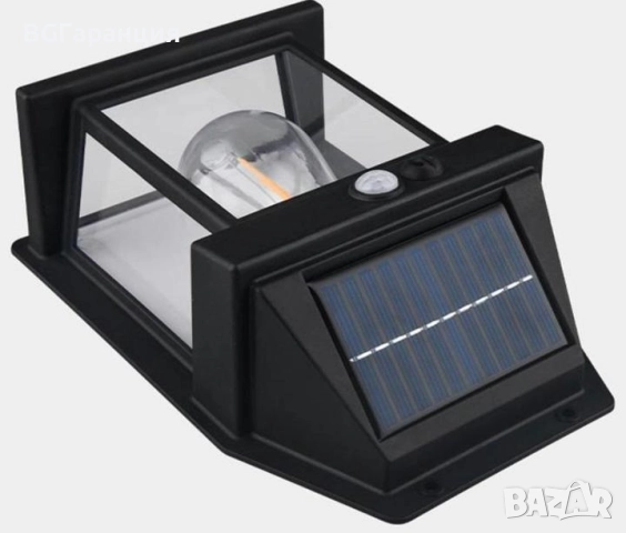 Соларна стенна лампа с 3 режима, снимка 2 - Соларни лампи - 52305056