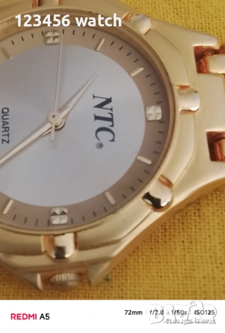 Красив позлатан часовни, снимка 3 - Мъжки - 53592296