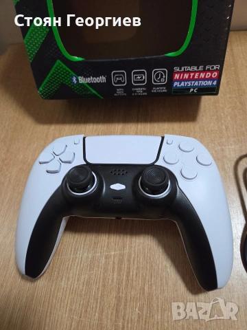 Чисто нов безжичен контролер Battletron Bluetooth, съвместим с Nintendo Switch и PlayStation