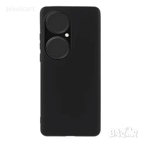 Силиконов калъф Matte за Huawei P50 Pro, Черен, снимка 1 - Калъфи, кейсове - 47983252