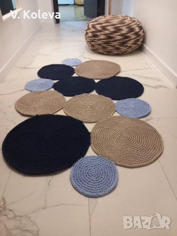 Ръчно изплетен дизайнерски килим