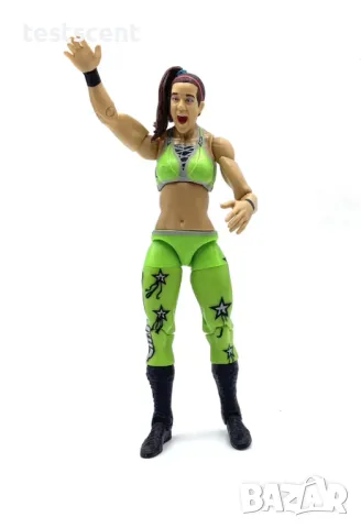 Екшън фигура WWE Bayley Бейли Mattel Elite action figure играчка Green, снимка 11 - Други - 48736682