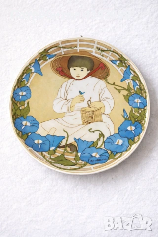 Колекционерска порцеланова чиния Villeroy & Boch Heinrich – UNICEF „Children of the World“ №2 (1978 , снимка 2 - Антикварни и старинни предмети - 54114172