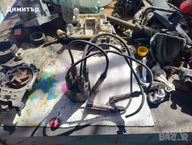 Кабели Свещи + Капачка За Фолксваген Пасат Б3 1.8Моно 1993г / VW Passat B3 1.8Mi 1993y