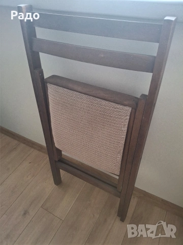 Дървен сгаваем стил с тапицерия , снимка 2 - Градински мебели, декорация  - 54243694