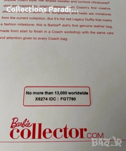 Barbie кукли лимитирани колекция , снимка 6 - Кукли - 54191942