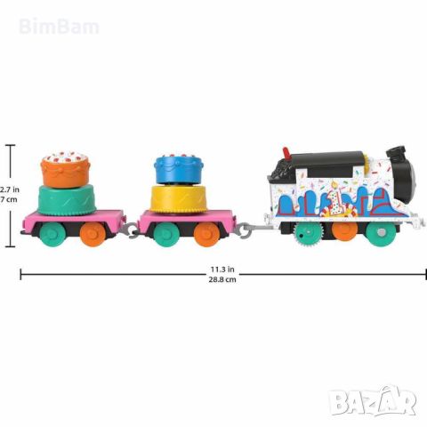 Оригинално моторизирано влакче Thomas & Friends - Wobbly Cake Thomas - Томас / FISHER PRICE, снимка 4 - Влакчета, самолети, хеликоптери - 45809286