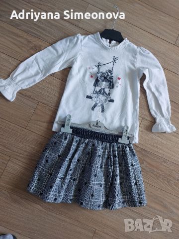 Комплект блуза с пола, снимка 2 - Детски комплекти - 45685476