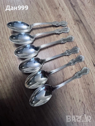 Шест винтидж уникални сребърни лъжички, снимка 2 - Антикварни и старинни предмети - 53162449