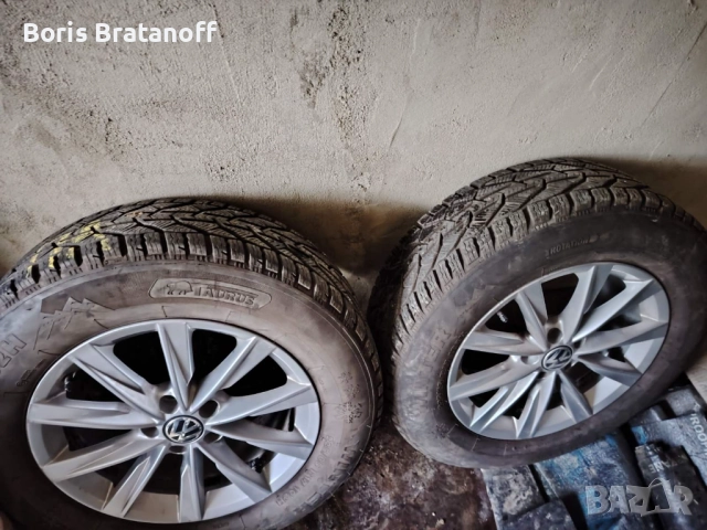 алуминиеви джанти 17 цола VAG /WV с нови зимни гуми 225/70 R17, снимка 4 - Гуми и джанти - 52094246