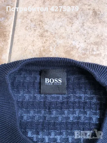 BOSS Kamolo Sweater памучен пуловер L, снимка 9 - Пуловери - 49364568