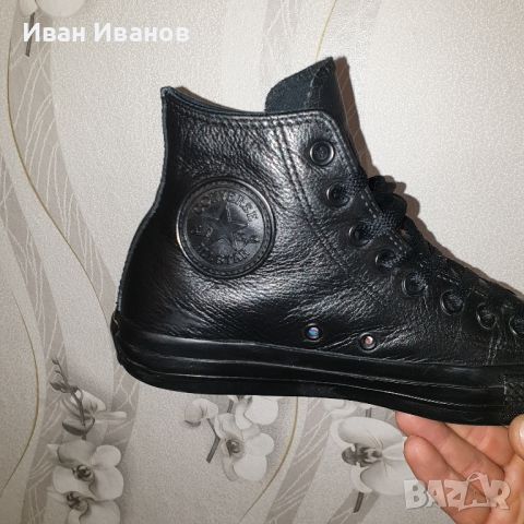 кожени кецове/ маратонки Converse Chuck Taylor All Star Hi номер 39,5, снимка 8 - Кецове - 43750291