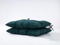HAMO 2 бр. Водоустойчиви възглавници за столове с връзки, 45x50 см, тъмно зелено, снимка 7