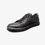 Мъжки спортно елегантни кецове от естествена кожа 656011 black, снимка 2