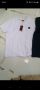 Мъжка тениска Хуго БОСС в бял и тъмно син цвят 4ХЛ 