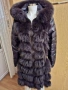 Палто естествева кожа и лисица , снимка 4